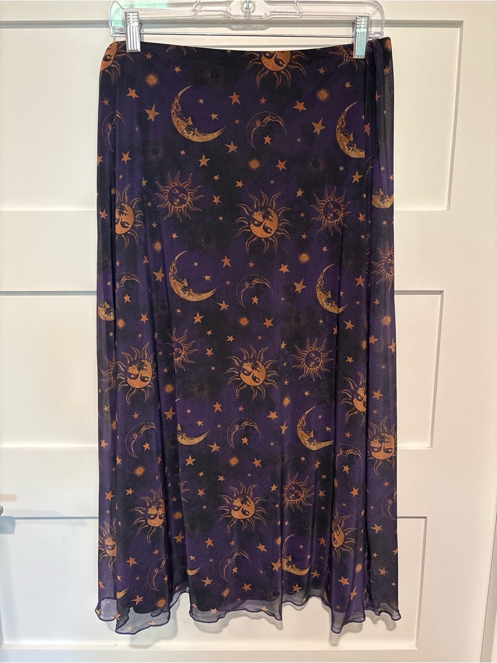 Hot Topic Cosmic Aura NWT Whimsy Goth Purple Midi Skirt